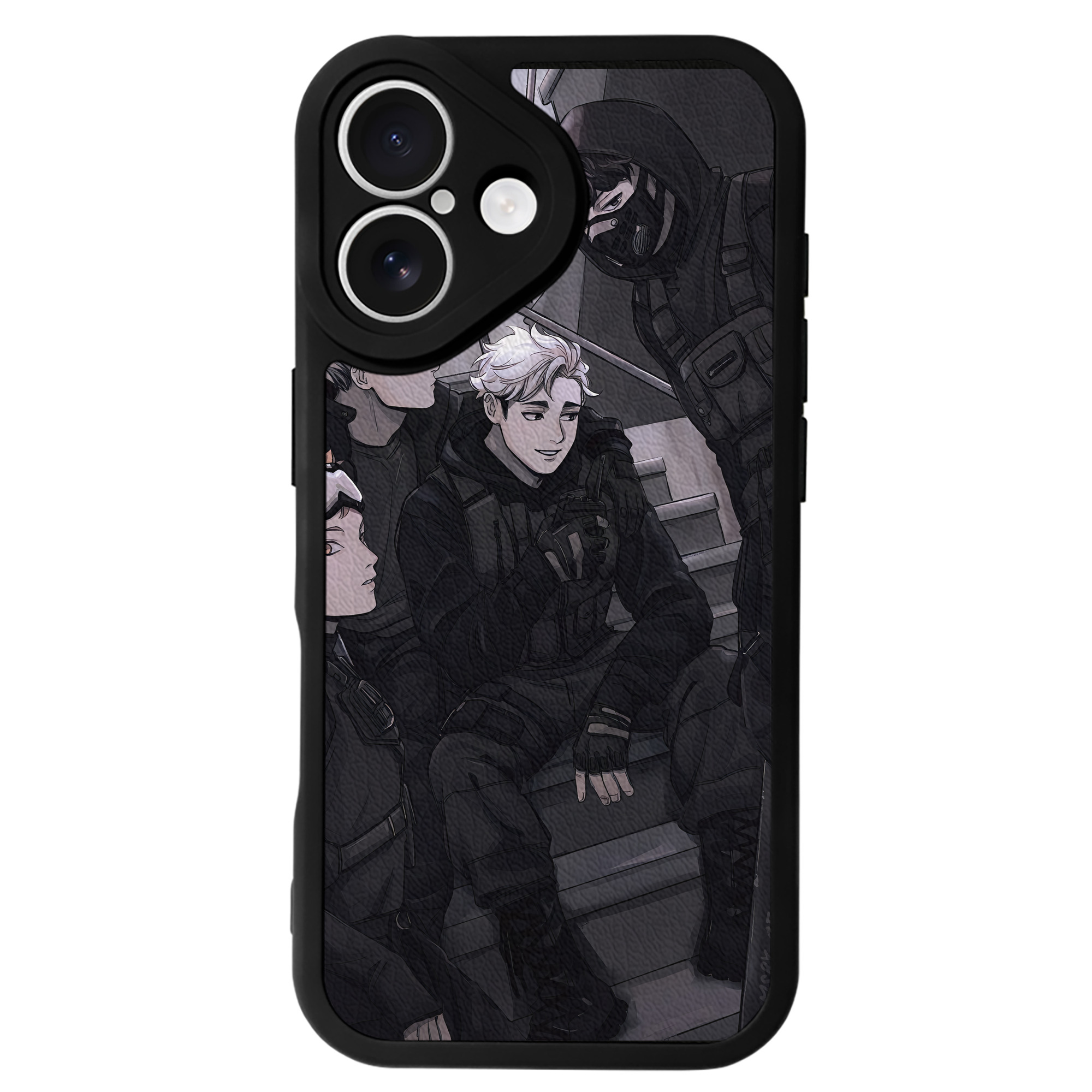 （画像用） ハイキュー!! Haikyu!! 【iPhone 16シリーズ対応】シリコンスマホケース（レザー調） 材質：シリコン